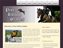 Tablet Screenshot of pinehollowstables.ca